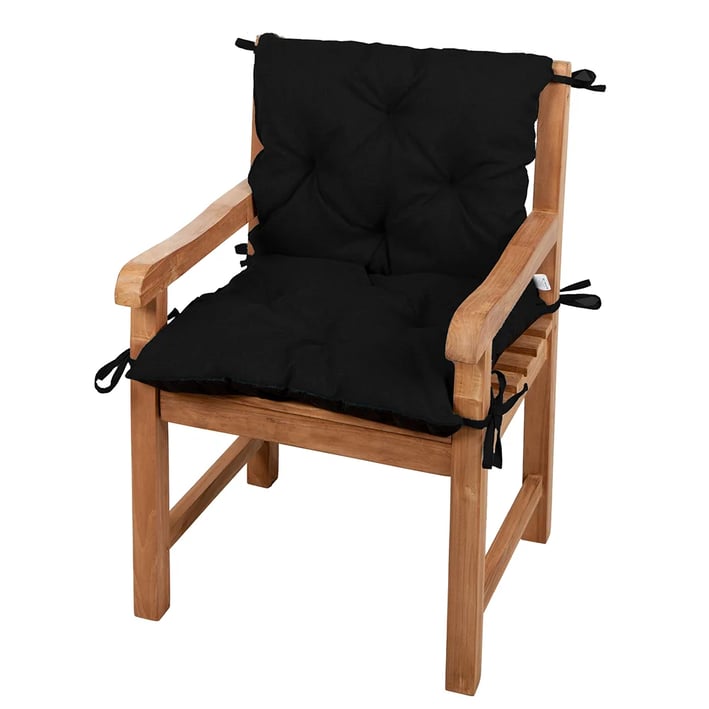black chair cushion