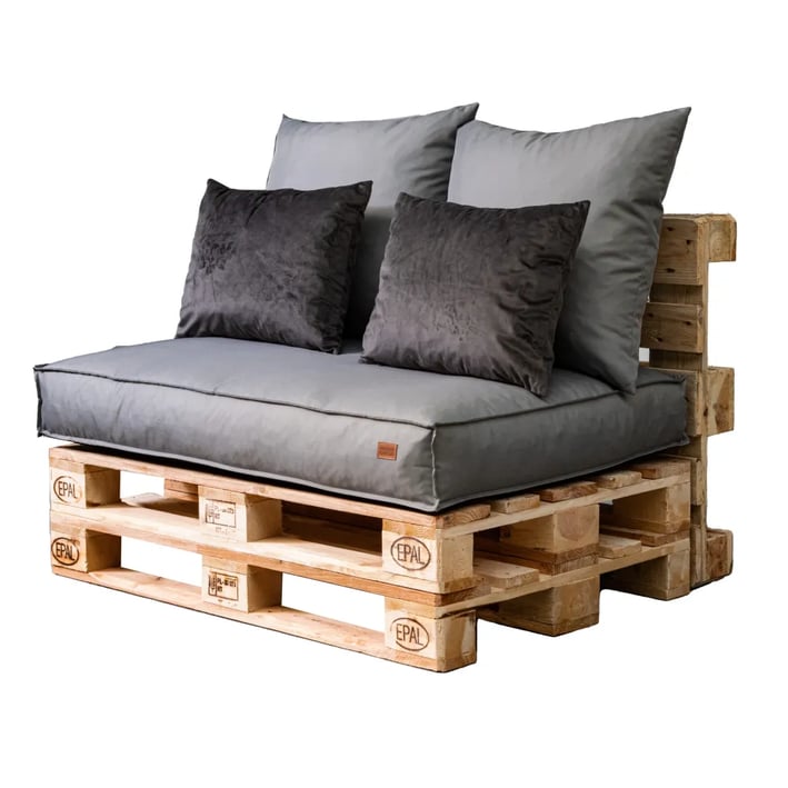 grey pallet cushion set