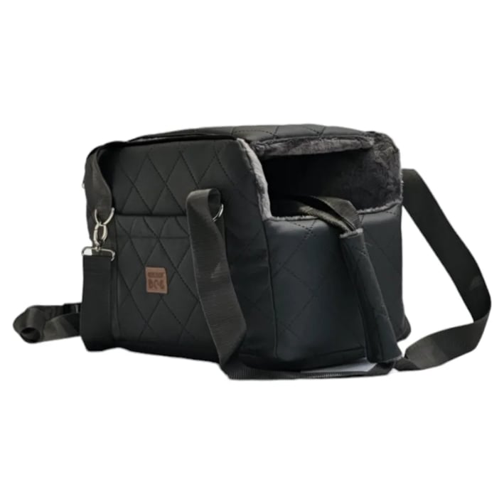 lux dog carrier graphite