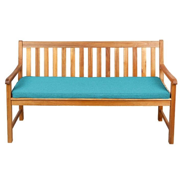 light blue garden bench cushion