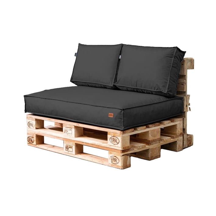 pallet cushions set in graphite