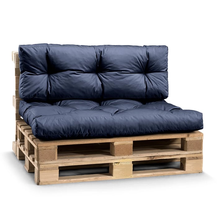 waterproof pallet cushion dark blue