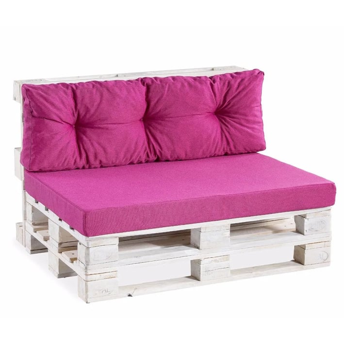 pallet cushions pink