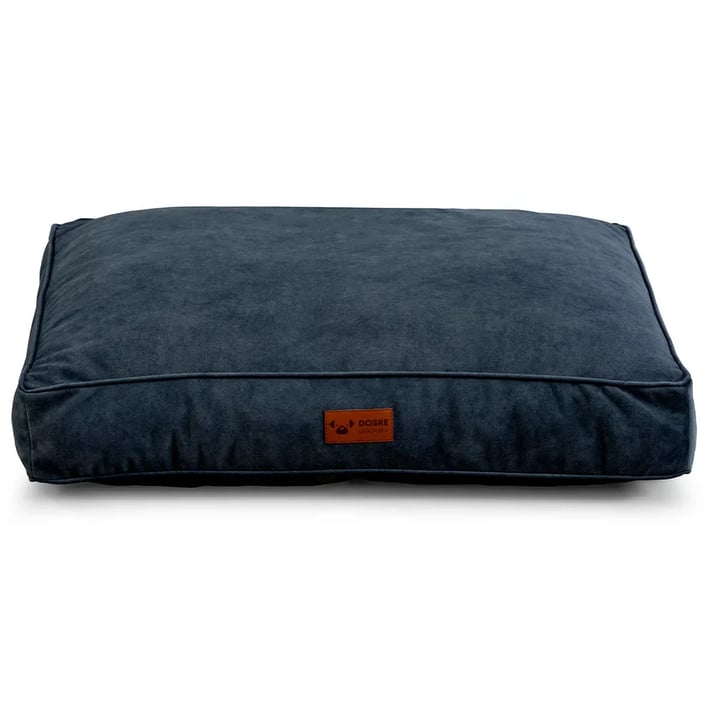dark blue dog bed