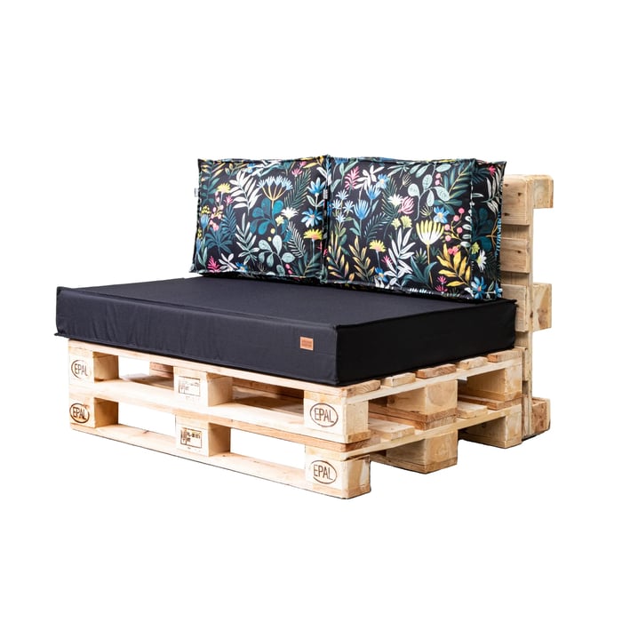 pallet cushion set meadow black