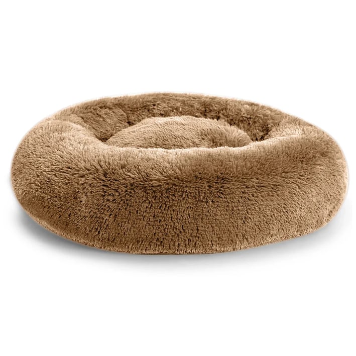 brown sweet donut dog bed