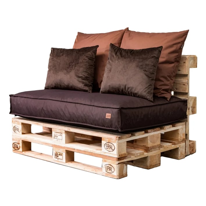brown pallet set cushion