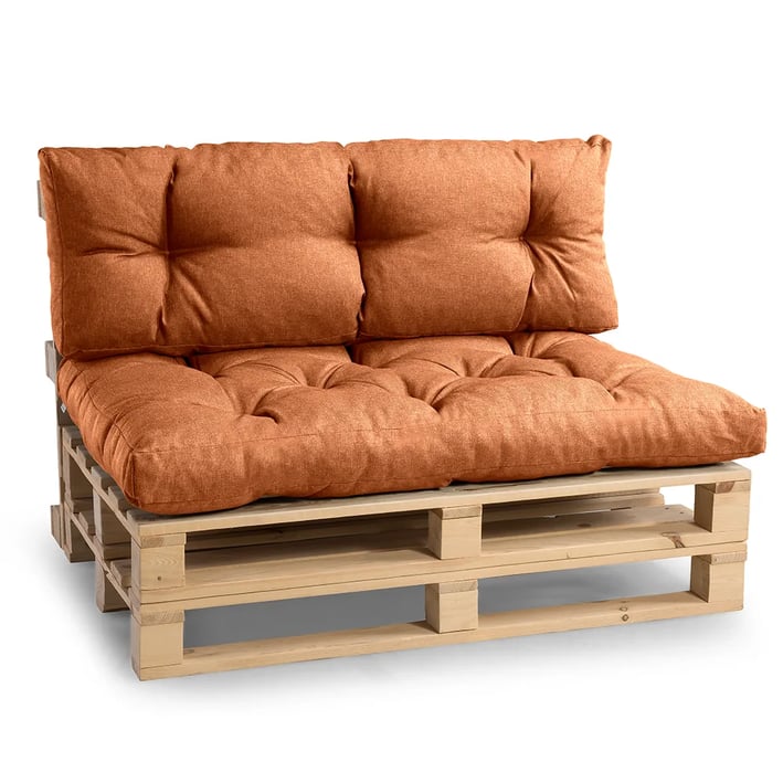orange pallet set cushion