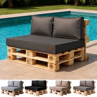 Pallet cushion dark grey