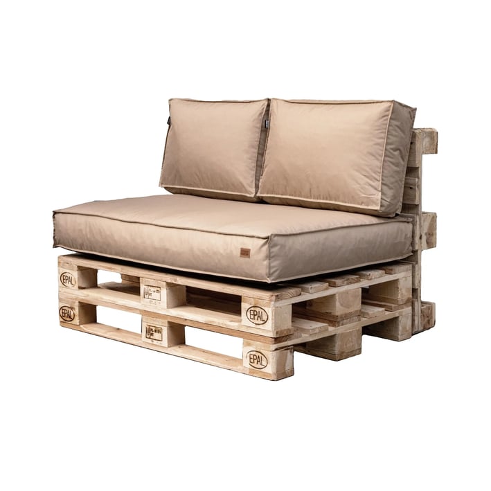 pallet cushions set in cappuccino