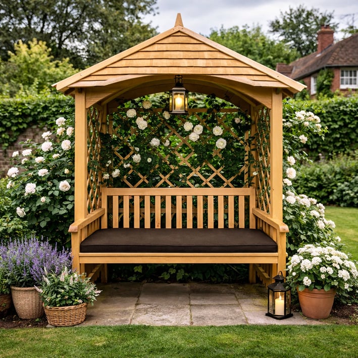dark brown arbour cushion