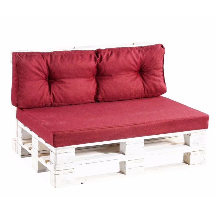 pallet cushions red