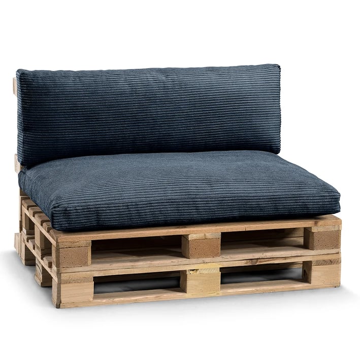 pallet cushions set dark blue