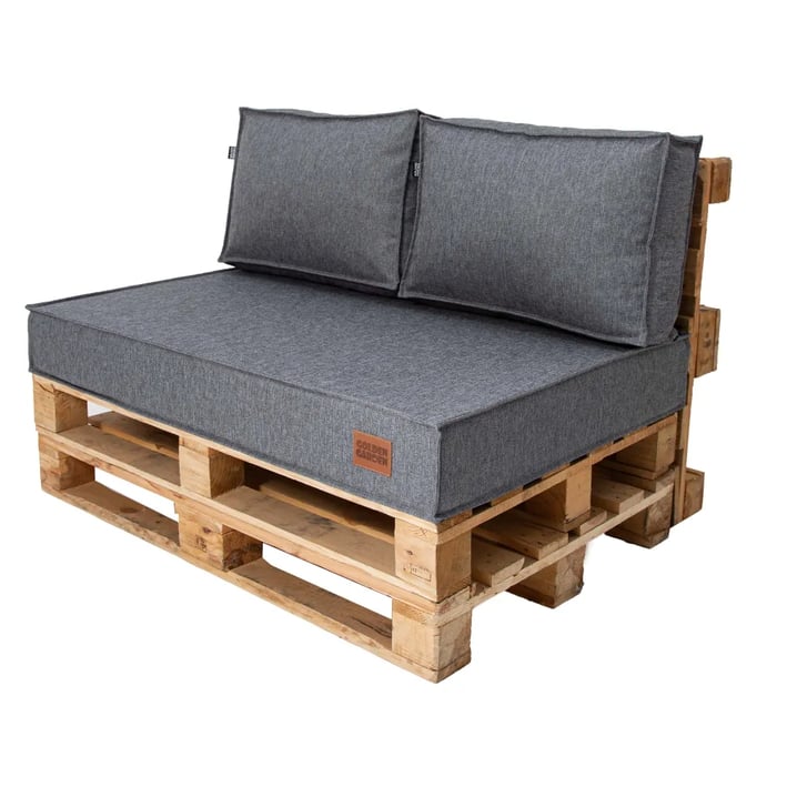 pallet cushions set grey melange