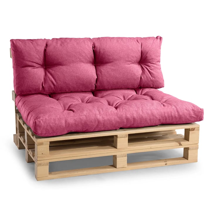 pink pallet cushions set