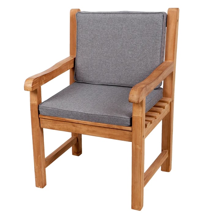 light grey garden chair cushion