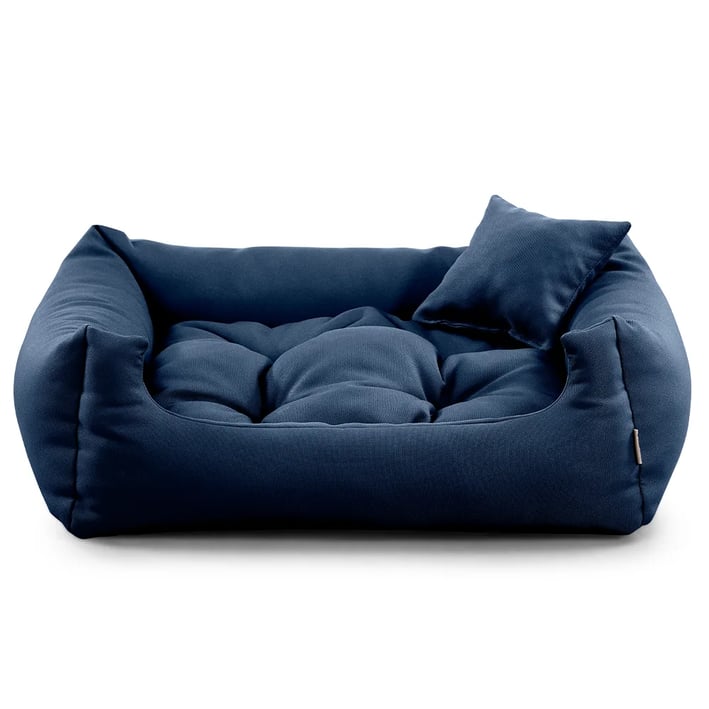 dark blue comfy nelo dog bed