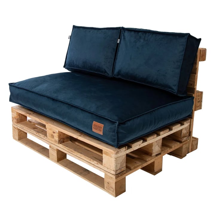 dark blue soft touch pallet cushions