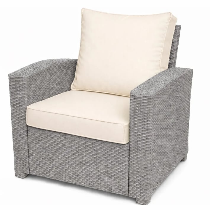 cream armchair cushion set