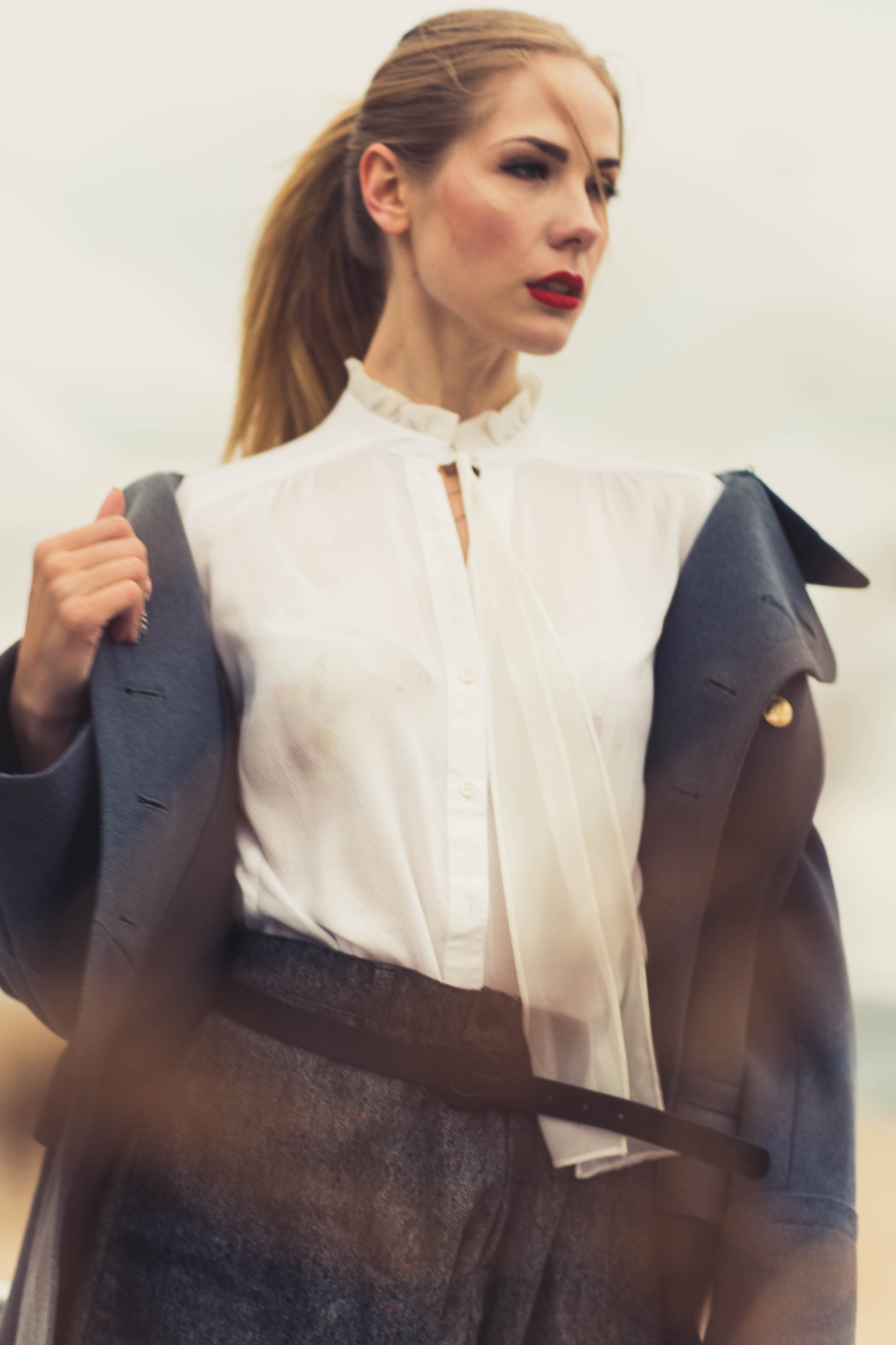 Windswept power pose