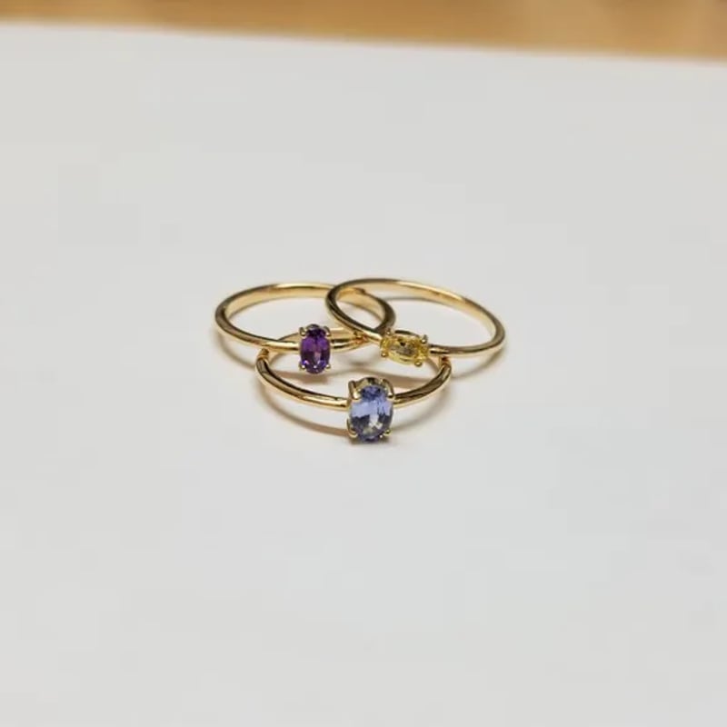 Trio set of beautiful sapphire rings