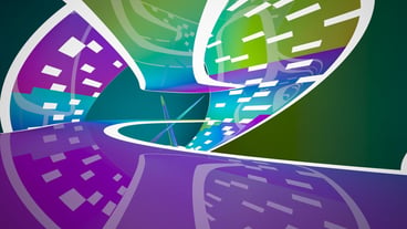 A colorful background with a purple and green background and a blue and purple background.
