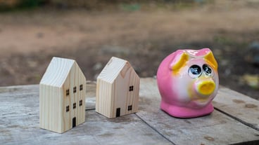 Close-up of pink toy on the table