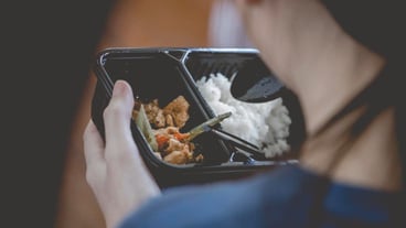 Close-up of hand holding food