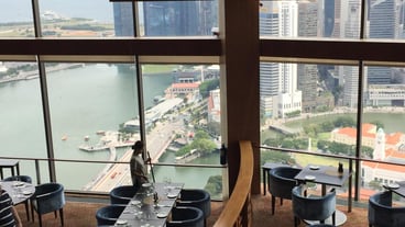 Chairs and tables in restaurant