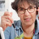 Mature woman using smartphone