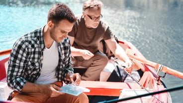 Fishing is a good way to de stress