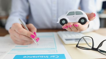 Customer of the insurance company takes out automobile insurance