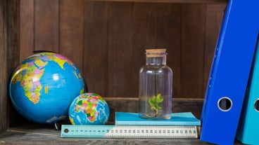 Various objects in shelf