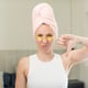 feeling crossshowing thumbs down beauty treatment concept
