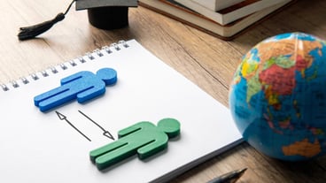 Education international studies and exchange student concept