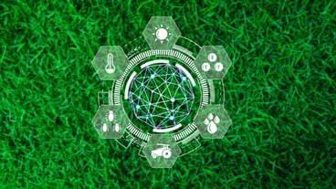 Infographic smart agriculture and precision farming with visual icon Innovation technology for smart farming system Agricultural management smart technology concept modern technology