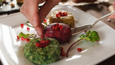 Paste balls of national gergian cuisine