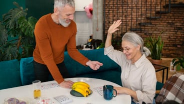 People play bingo together