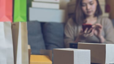 Home business online seller concept