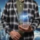 Business owner thinking about sustainable development of the organization ESG Environment Social and Governance green energy sustainable industry Environmental