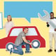 People with a car insurance policy