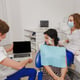 The setting and determining bite and position of jaws with the help of a device with a neuromuscular stimulator