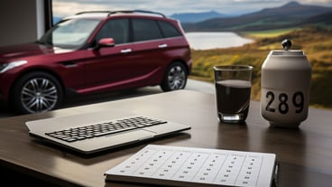 Tablet with a calendar or scheduling app