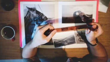 A photographer with some film