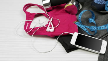 Set for sport on a light background