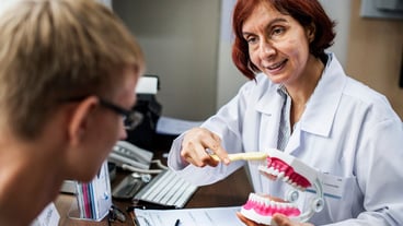 Dentist and a patient