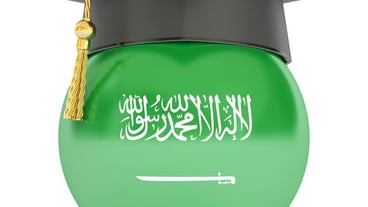 Education and study in Saudi Arabia concept 3D rendering