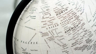 Close-up of globe