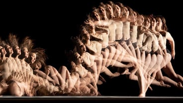 Dance movement study with stroboscopic flash Dancer Salome Oliveira Person