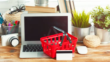 Office accessories and credit card